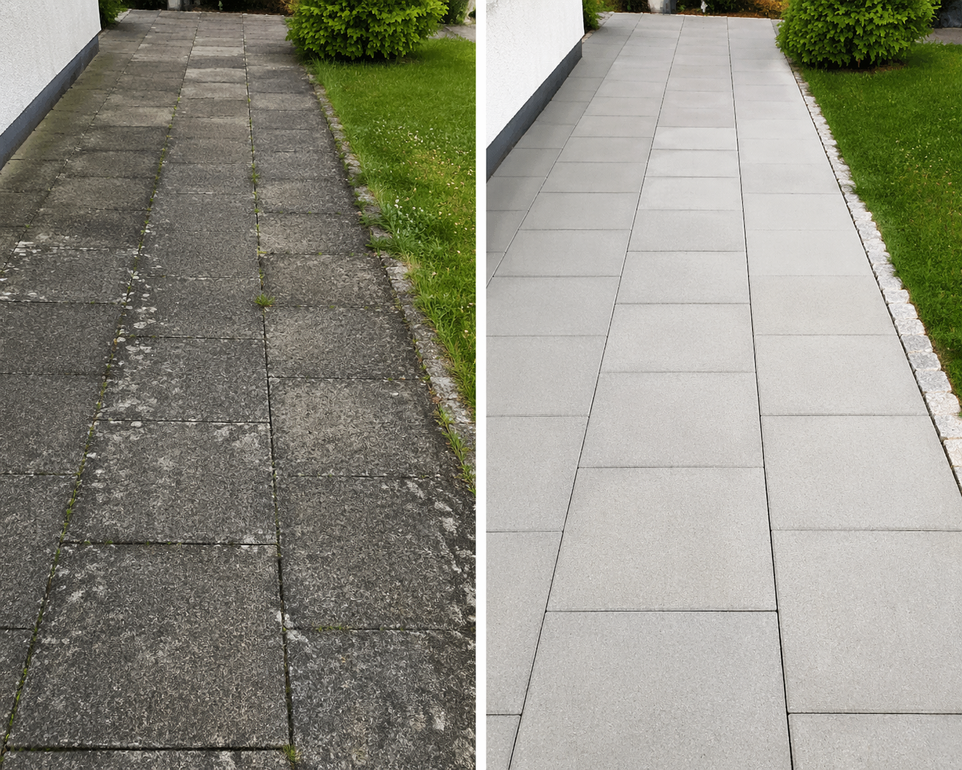 Terrasse nach der Reinigung – sauber und gepflegt